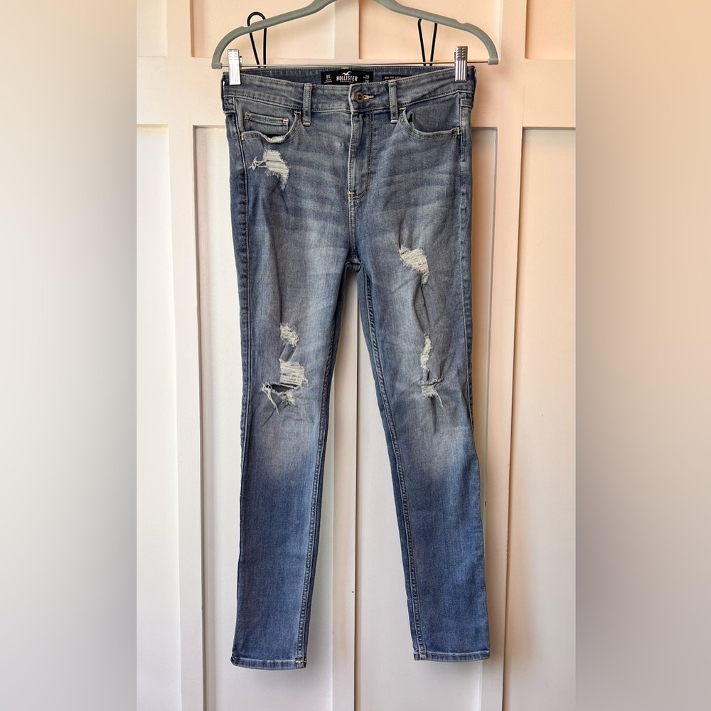 Hollister Size 9 S High Rise Super Skinny Classic Stretch Jeans Women W/29 L/28